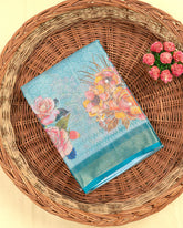 SC3630 - Tissue Saree With Foil Over The Body